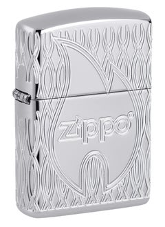 اشتري Zippo 48838 167 Zippo Flame Design Armor High Polish Chrome Windproof Lighter في الامارات