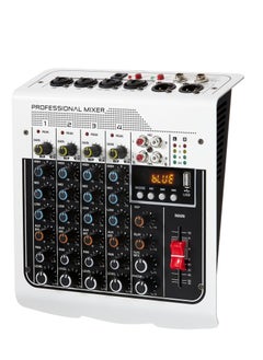 اشتري Audio Mixer, 6 Channel DJ Mixer Sound Board Console, 3-Band Equalization Adjustment, with USB MP3 Bluetooth Input 48V, Fit for Live Performance Home Stage, Karaoke, Live Streaming Online في الامارات