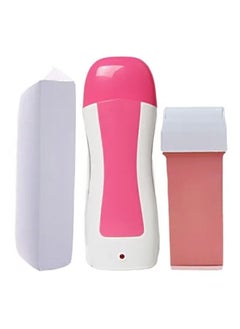 اشتري Depilatory Wax Cream Heater Waxing Hot Cartridge Hair Removal Roller 100 Paper Wax Warmer Equipment Tool في الامارات