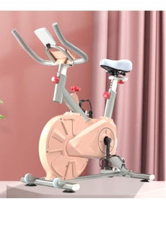 اشتري دراجة تمرين - دراجة تمرين بخاصية التحكم المغناطيسي الصامت ملفوفة بالكامل بزاوية 360 درجة مع مسند ذراع لمعدل ضربات القلب وجدول بيانات معدل ضربات القلب وحامل هاتف مطلي بطلاء الخبز في الامارات