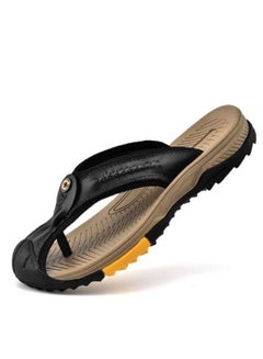 Buy Men's summer large Baotou flip-flops outdoor beach sandals in Saudi Arabia
