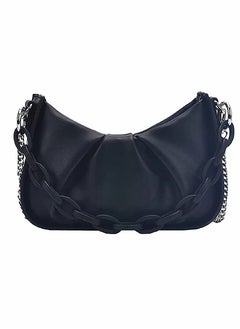 Buy Handbags, Shoulder Bag, Fashion Purses, for Women's Multipurpose Crossbody Flapper Dumpling Pouch Clutch And Evening Bag (Black) in UAE