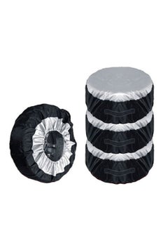 Buy 4 Pcs Spare Wheel Cover Set, Waterproof And Uv-Resistant For Cars, Trucks, Trailers - Comprehensive Protection Your Tires （80 Cm * 47 Cm） in UAE