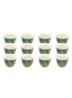 Buy Porcelain Saudi coffee cups set 12 pieces in Saudi Arabia