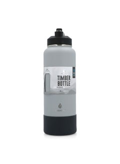 Buy Timber Stainless Steel BPA-Free Leak-Proof Water Bottle White and Black 40 oz in Saudi Arabia