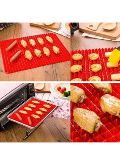 Buy Bbq Silicone Non-Stick Healthy Cooking Baking Mat 28*39 CM in Egypt