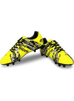 Buy Storm Football Shoes | 9 UK/ 10 US / 43 EU | PVC Synthetic Leather | TPU sole | Lace-Fastening | Padded Footbed in Saudi Arabia