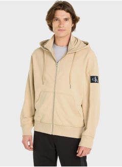 Buy Badge Logo Hooded Jacket in UAE