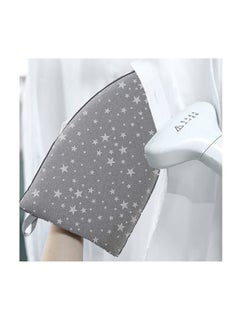 Buy Garment Steamer Ironing Glove, Waterproof Heat Resistant Anti Steam Mitt with Finger Loop, Complete Care Protective Steaming Accessories for Clothes (Grey stars) in UAE