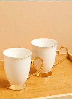 Buy Set Of 2 Ivory Mug Set in UAE