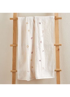 Buy ABC Alphabets Embroidered Bath Towel 70x140cm. in Saudi Arabia