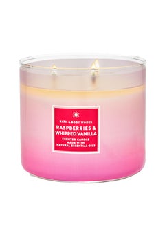 Buy Raspberries & Whipped Vanilla 3-Wick Candle in UAE