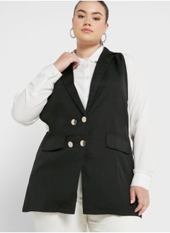 Buy Button Down Pocket Detail Vest in UAE