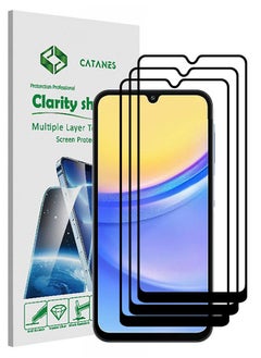 اشتري 3 Pack For Samsung Galaxy A15 5G / Galaxy A15 Screen Protector 9H Hardness Scratch Resistance Screen Protector Touch Sensitive Case Friendly Tempered Glass Film في الامارات