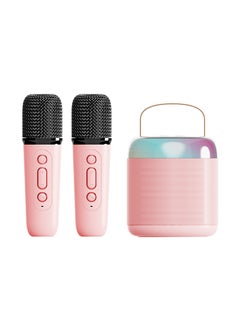 Buy Cross-border Childrens K-song Bluetooth Speaker Home Wireless K-song Audio with Microphone Microphone K-song Bluetooth Small Audio Y2 pink [speaker 6W] in UAE