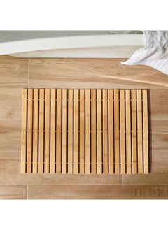 Buy Bamboo Bath Mat - 60x40 cm in Saudi Arabia