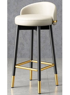 اشتري Nordic bar chair light luxury home island golden bar stool modern minimalist high chair bar chair back bar stool في الامارات