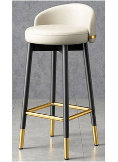 اشتري Nordic bar chair light luxury home island golden bar stool modern minimalist high chair bar chair back bar stool في الامارات