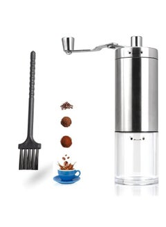 Buy Manual Coffee Grinder Portable Hand Coffee Grinder with Adjustable Setting Stainless Steel Coffee Mill for Drip Coffee in Saudi Arabia
