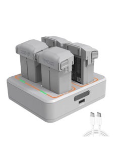 Buy DJI Mini 3 Pro Battery Two-Way Charging Hub, Mini 3 Pro Battery Charger for DJI Mini 3 Pro Accessories, Charge Two Batteries at The Same Time in UAE