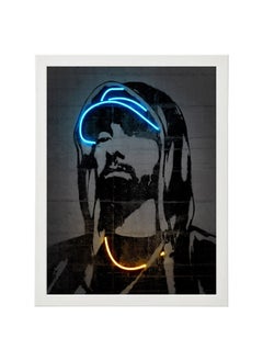 اشتري Eminem Neon Printed Poster With Frame 30x40 cm في الامارات