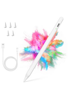 اشتري SYOSI Stylus Pen for iPad with Palm Rejection, Upgraded iPad Pencil Pen Compatible for Apple iPad 10th/ 9th/ 8th/ 7th/ 6th Gen, iPad Mini 5/ 6th Gen, iPad Air 3rd/4th/5th, iPad Pro 11/12.9inch في الامارات