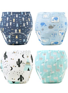 Buy 4-Pieces Baby Potty Training Pants, Breathable Potty Training Underwear, Toddler Training Underwear for Boy and Girls, Size 100 in Saudi Arabia