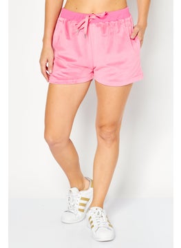 اشتري Women Solid Basic Shorts, Dark Pink في الامارات