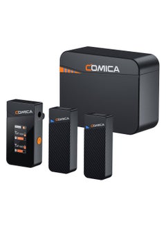Buy Comica Audio Vimo C3 2-Person Wireless Microphone System for Cameras Smartphones with 3.5mm (Black, 2.4 GHz) in Egypt