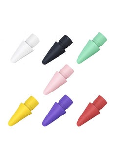 اشتري 7PCS Replacement Tips for Apple Pencil Replacement Tips Compatible with Apple Pencil Generation 1/2 Color Pen Tip Compatible with Apple Pencil Tips 1st & 2nd Generation Multicolour في السعودية