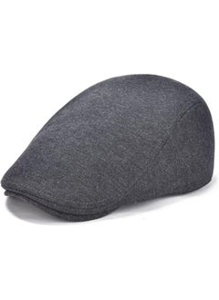 Buy Men's Flat Cap Newsboy Irish Hat - Driving Cabbie Hunting Cap, Cotton Adjustable, Breathable in UAE