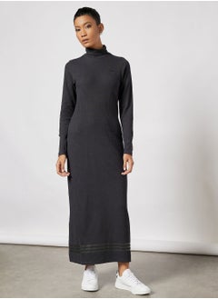 Buy Turtleneck Ribbed Dress in UAE