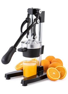 Buy Juicer Hand Press Manual Fruit Juice Squeezer Orange Lemon Pomegranate Black in UAE