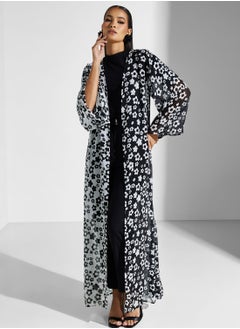 Buy Floral Printed Longline Kimono in UAE