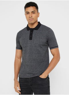 Buy Contrast Collar Polo Shirt in UAE