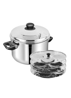 Buy Vinod Stainless Steel Idli Cooker  With 4 Tier Idly Plate ( 16 Iddly), Vic001, Cooker, Idli Maker, Steamer in UAE