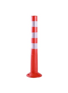 Buy Traffic Safety Pole 75cm with Reflective Tape Overlap| Traffic Delineator Post Cones | truck parking, Safety Barriers Road Traffic in Saudi Arabia