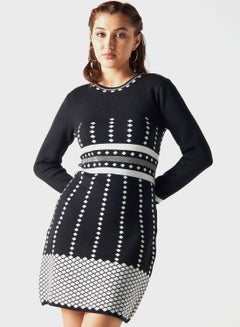 Buy Printed Knitted Dress in UAE