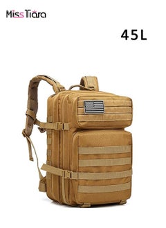 اشتري Tactical Backpack Large 45L Molle Bag Backpacks Rucksacks for Hiking Outdoor Camping Trekking Hunting في الامارات