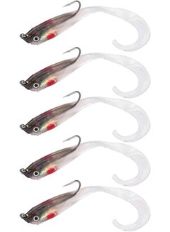 Buy Keenso Artificial Bait, 5PCS Fish Lures Artificial Fake Bait Soft Lures Seabass Fishing Tackle with Hook in UAE