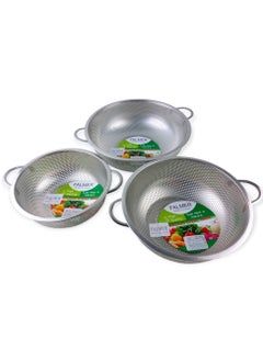 Buy Stainless Steel Food Strainer - 3 Pcs. in Egypt