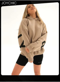 Buy Sport Style Women Autumn and Winter Warm Windproof Long Sleeve Hoodie in Saudi Arabia