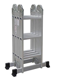 Buy Egardenkart Multi Purpose 4x3 x 3.7m Foldable Aluminium Ladder 12 Rungs in Saudi Arabia