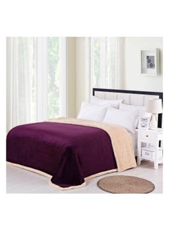 Buy Winter blanket with irresistibly soft fur design and warm and cozy velvet on a cold winter night. in Saudi Arabia