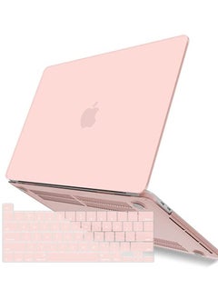 Buy Compatible with 2023 2022 M2 MacBook Pro 13 Inch Case 2021-2016 M1 A2338 A2289 A2251 A2159 A1989 A1706 A1708, Hard Shell Case & Keyboard Cover for Mac Pro 13, Rose Quartz, T13RQ+1 A in UAE