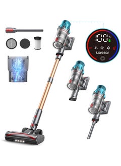 Buy Cordless Vacuum Cleaner 550W/45Kpa Stick Vacuum Cleaner with Touch Screen, Up to 60 Mins Runtime, Lightweight Handheld Vacuums for Hardwood Floor Carpet Car Pet Hair Ultra 7 in UAE