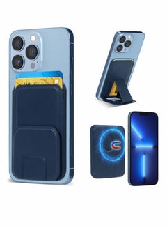 FYY Card Holder for Back of Phone, Stick on Wallet MagSafe Upgrade Strong  Magnetic Stand Phone Sleeve, Detachable Phone Card Holder Compatible with  iPhone 12/13/14 Pro|Pro MAX, Max 2 Cards, Navy price