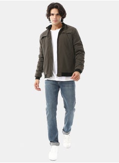 Buy Padded Gabardine Zipper Jacket in Egypt