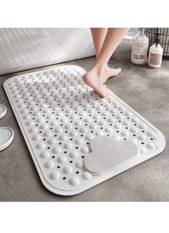 اشتري Anti-Slip Massage Bathroom Bath Tub Mats with Suction Cup and Drain Hole Quick Drying Shower Floor Mat (40×70CM) في الامارات