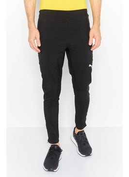 Buy Men Sportswear Fit Drawstring Training Pants, Black in UAE